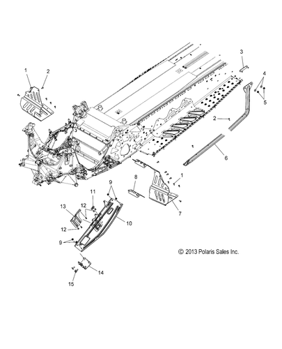 Polaris Footrest Assembly, Right, Genuine OEM Part 1017764, Qty 1 - Picture 2 of 2