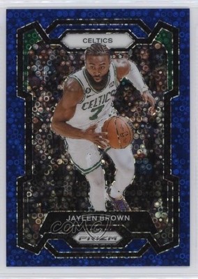 2023-24 Panini Prizm Fast Break Blue Prizm 15/150 Jaylen Brown #31 1ib5