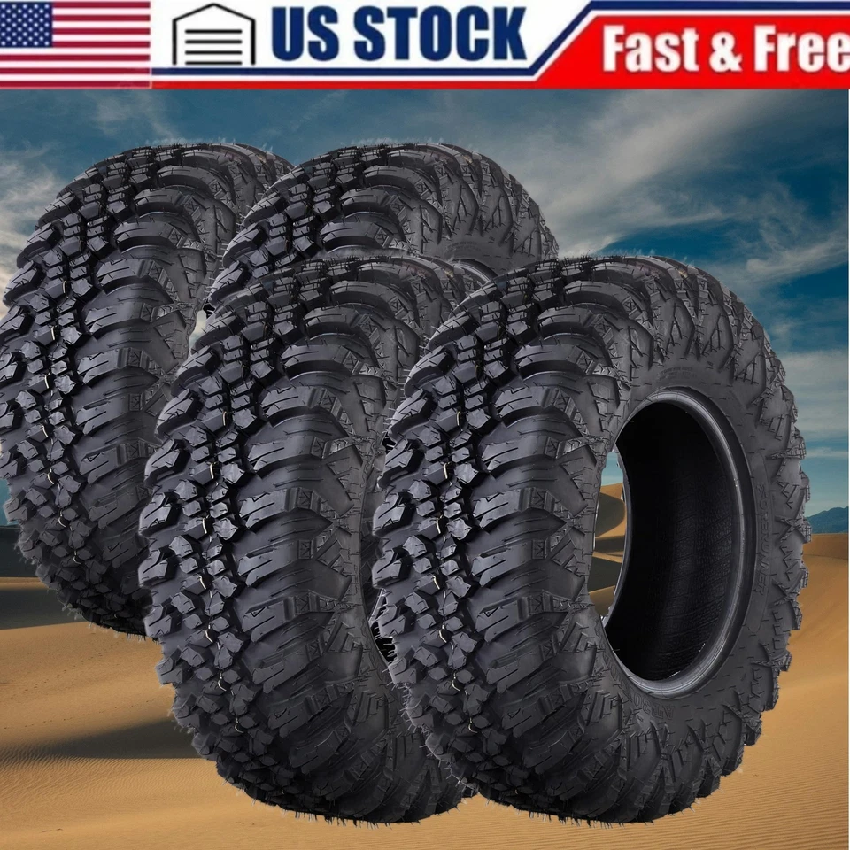 Set 4 30x10x14 ATV Tires 30x10-14 8PR Radial UTV 30 10R 14 All Terrain Tubeless - Image 2 of 4