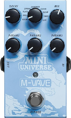 Reverb Guitar Pedal Digital Effect Reverb 9 Modes Room, Hall, Shimmer, Lofi, Spr
