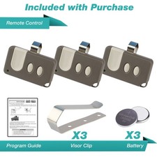 3x For Sears Craftsman Garage Door Opener Remote Control 3Button 53859 139.53859
