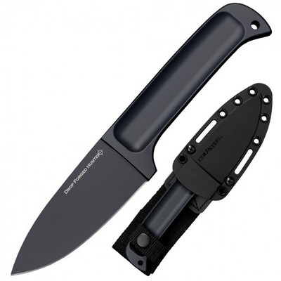 Cold Steel Drop Forged Hunter 4'' 52100 High-Carbon Steel Drop Point Fixed Bla...