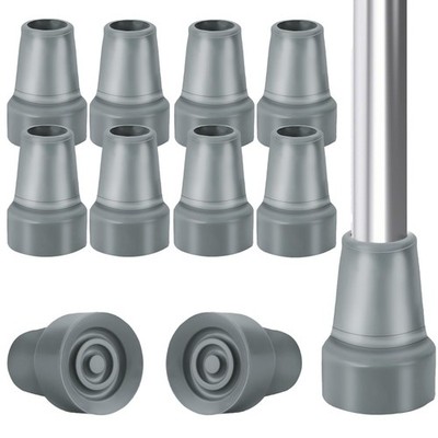 Crutch Tips, 8 Pack 3/4 Inch Rubber Crutch Accessories Replacement Rubber Can...