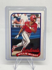 1989 Topps Willie McGee #640 St. Louis Cardinals (919)