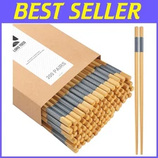200 Pairs Disposable Bamboo Chopsticks - Bulk Chinese Set