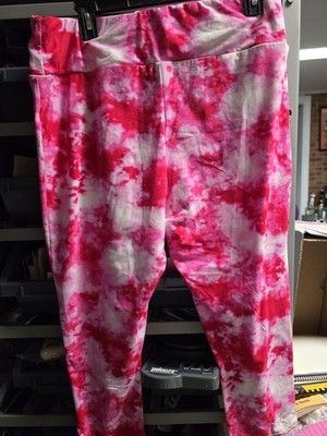 Girls Pink Tye Dyed Leggings Terra & Sky 1X (16W- 18W)      T94
