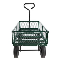 Garden Dump Cart Camping Wagon Picnic Cart Grocery Cart With Steel Frame Storage