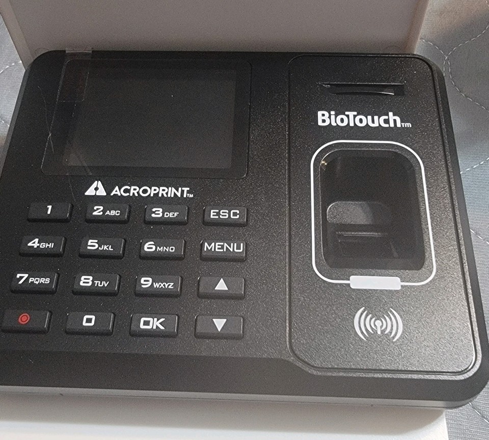 Acroprint BioTouch Standalone Fingerprint Time Attendance | eBay