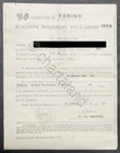 Political Elections 1934 - Electoral Certificate - City of Turin