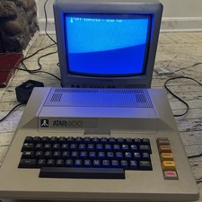 Atari 800 Computer Tested & Working w/ Leathe...