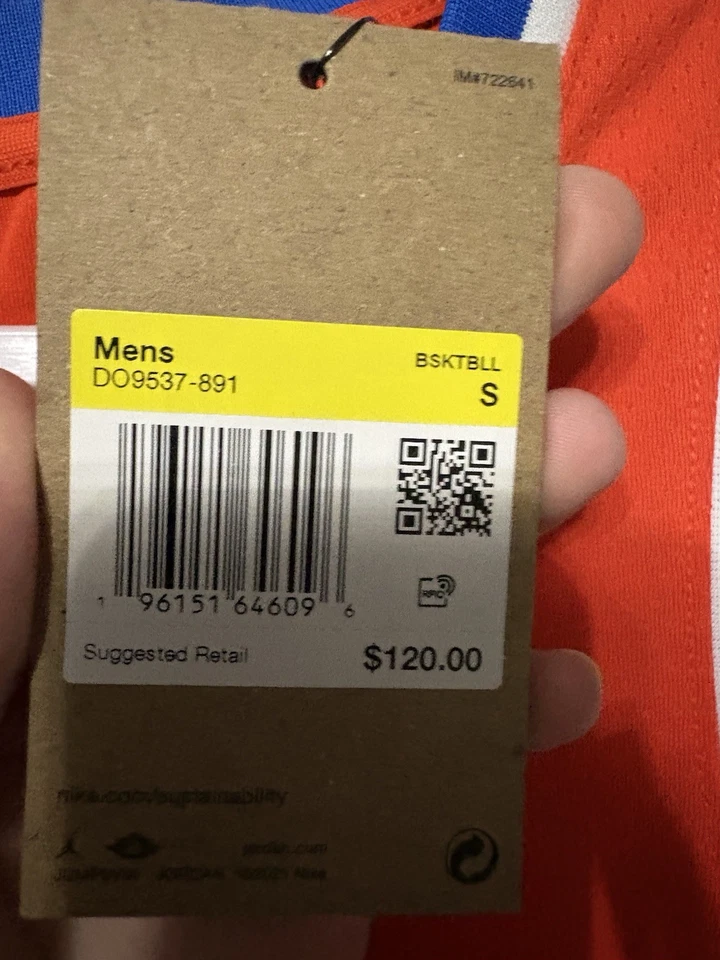Camiseta deportiva Nike Jordan OKC Thunder Statement Swingman Shai Gilgeous-Alexander 40 nueva con etiquetas Foto 4 de 4