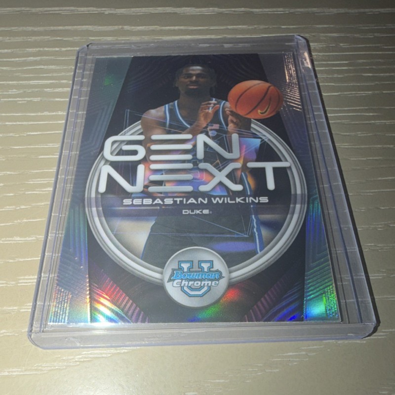 Topps Bowman Chrome U Sebastian Wilkins Gen Next Refractor #GN-13 Duke 2025