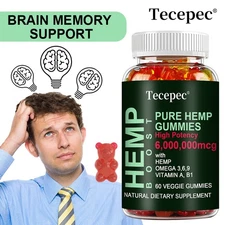 Natural Gummy with omega3,6,9 Emotional Balance Support Improve Brain Health60ct