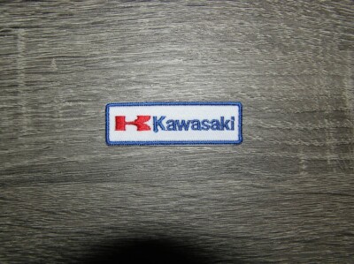 Kawasaki Motorcycle Motorsports Embroidered Iron On Patch 2.25'' x 0.75''