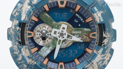 CASIO G-SHOCK GM-110EARTH-1AJR Earth Motif Limited Edition Watch