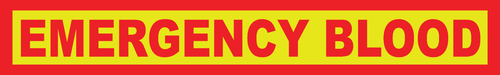 Emergency Blood Fully Reflective Magnetic Sign or Vehicle Car Sticker High Vis - Picture 2 of 5
