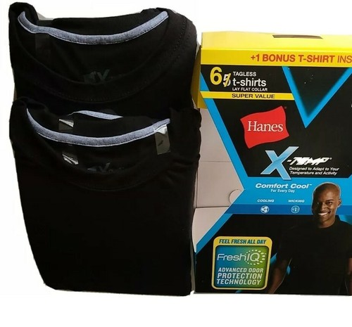 6-Pack Hanes Men's X-Temp Dyed Crewneck 