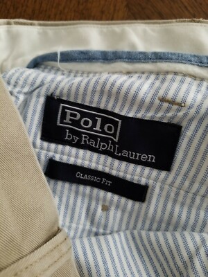 POLO CHINO 2tuck MADE IN USA 34×32 RARE Polo Ralph Lauren Men's Chino Pants 80's Archival