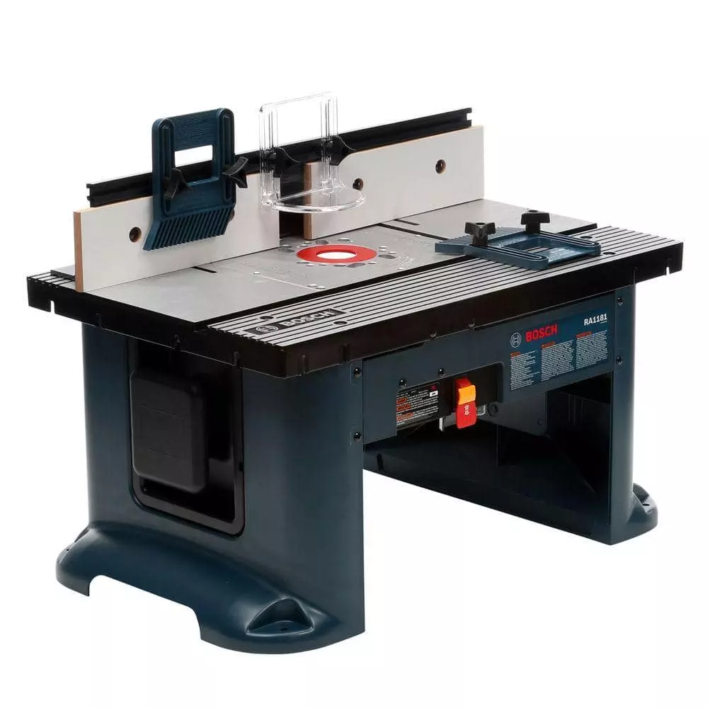 27 In. X 18 In. Aluminum Top Benchtop Router Table with 2 1 2 In