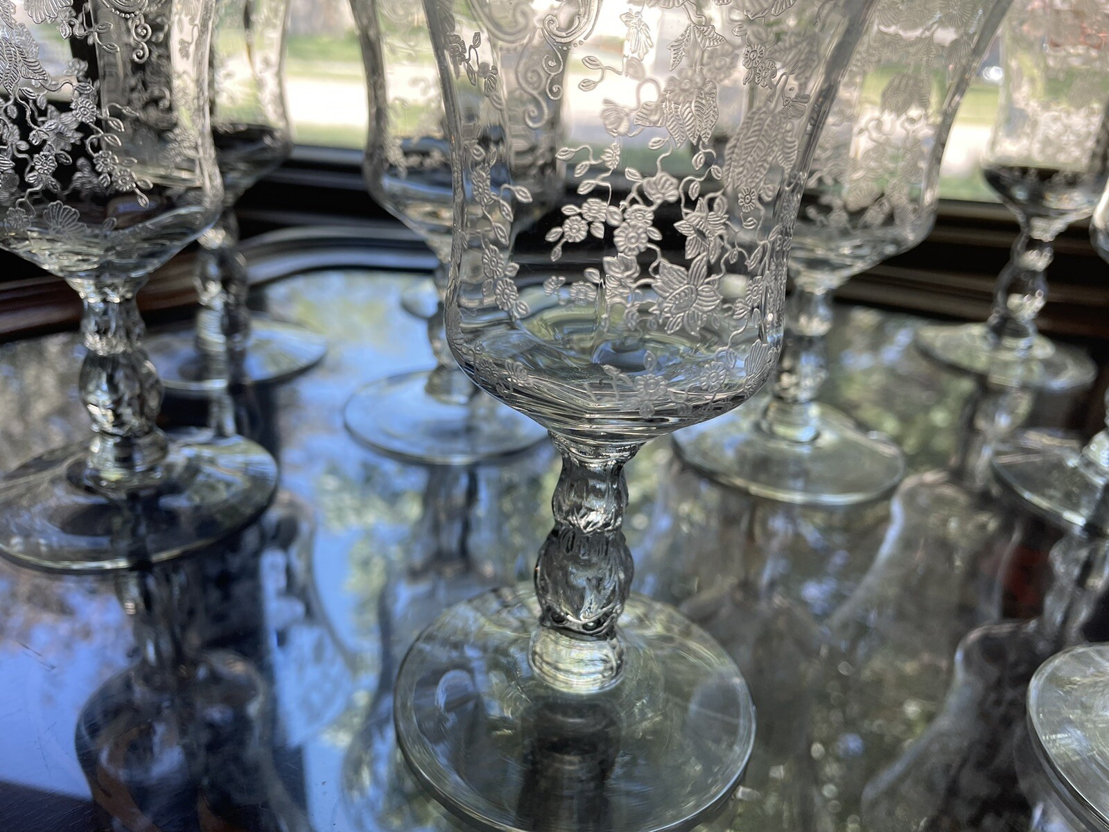 Cambridge CHANTILLY Low Water GobletsSet of 126.5" Tall eBay