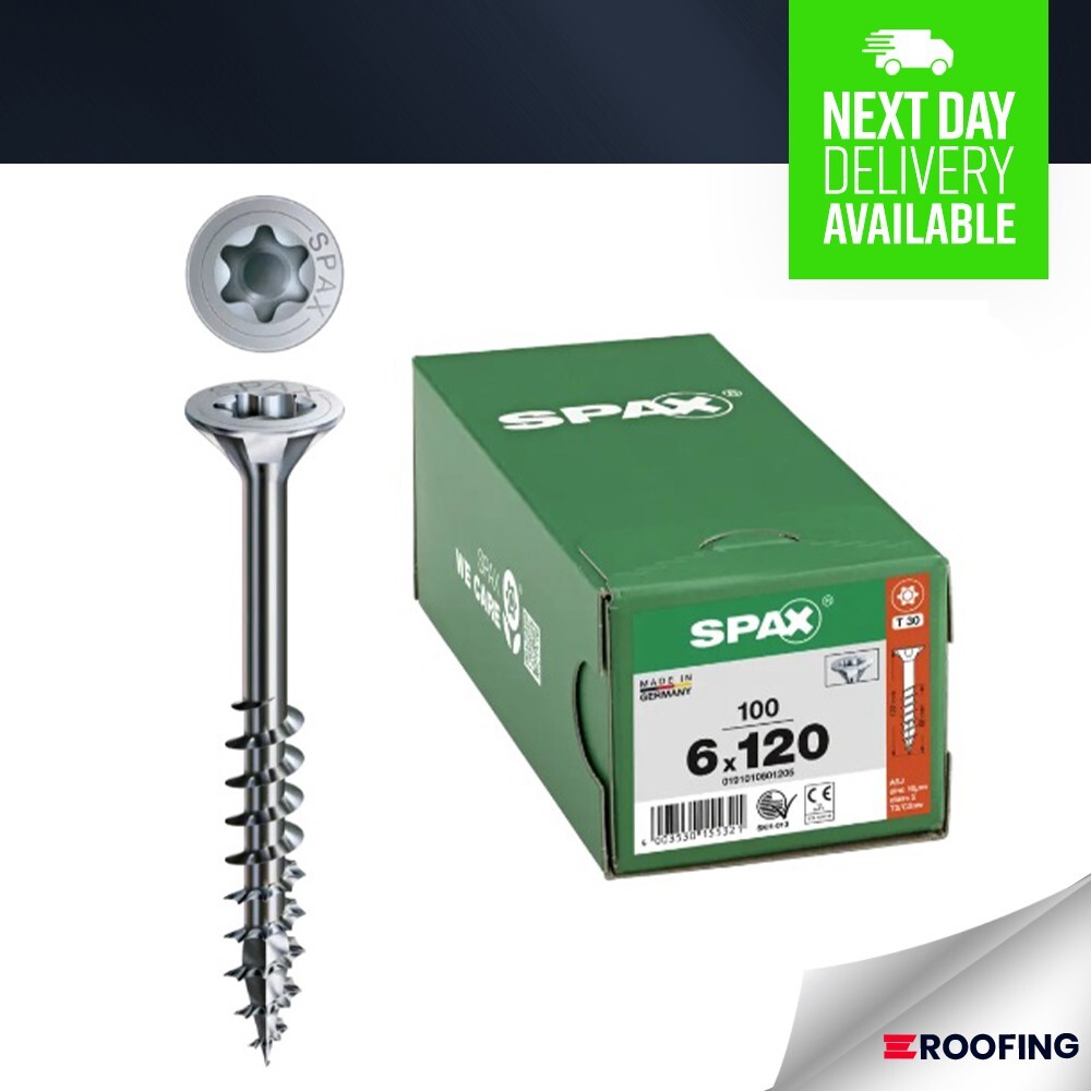 Viti A Testa Piatta Torx Per Legno - 100 Pezzi, 6x60mm, TX30 - Foto 8