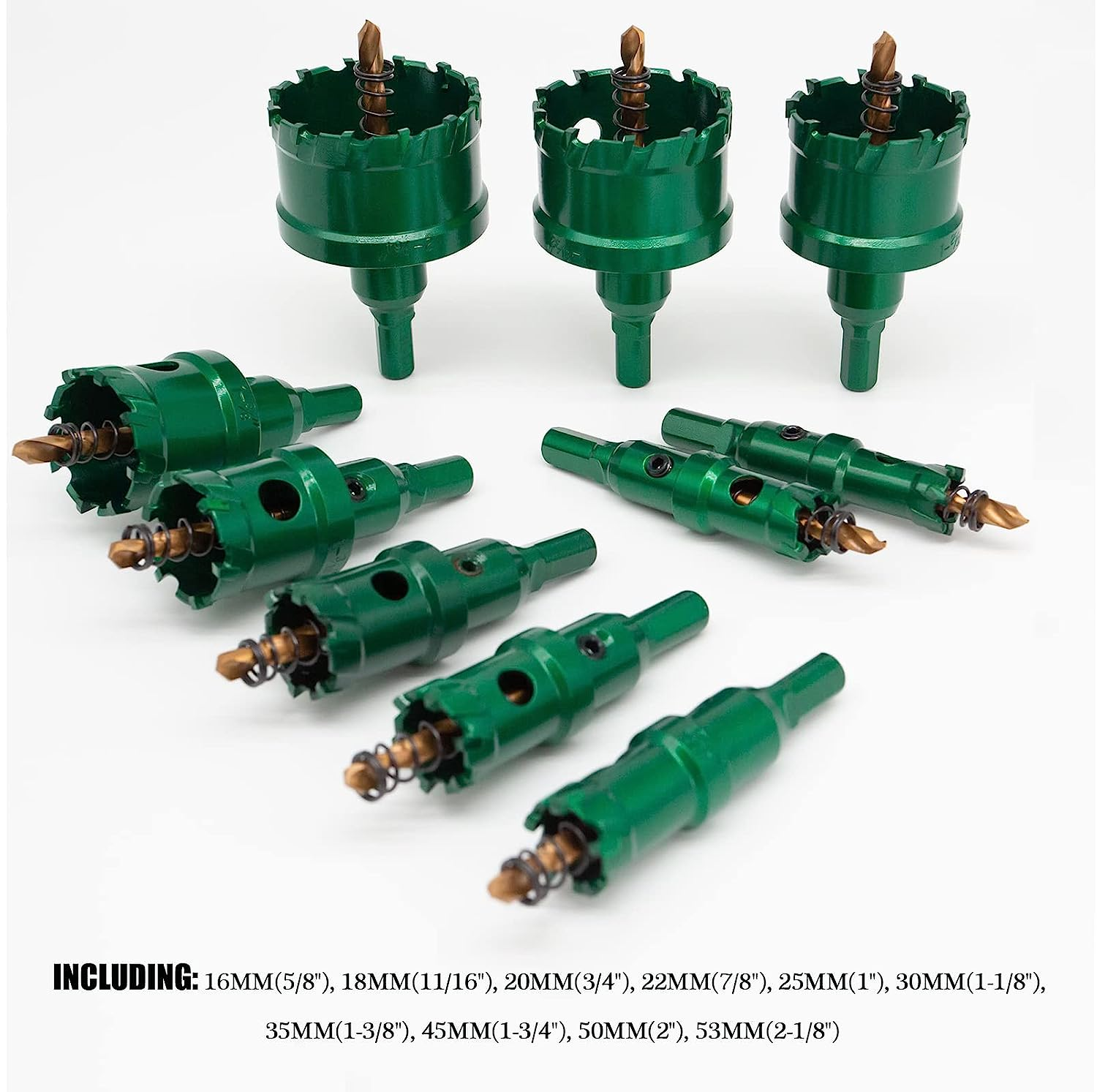 12Pcs TCT Hole Saw Kit,Tungsten Carbide Tipped Hole Saw Set, Hole