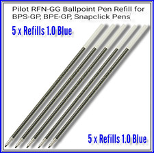Pilot RFN-GG Ballpoint Pen Refill for BPS-GP, BPE-GP, Snapclick Pens BLUE X 5