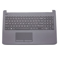 New Replacement For HP 15-BS556TX Grey Palmrest Touchpad Keyboard UK Top Case