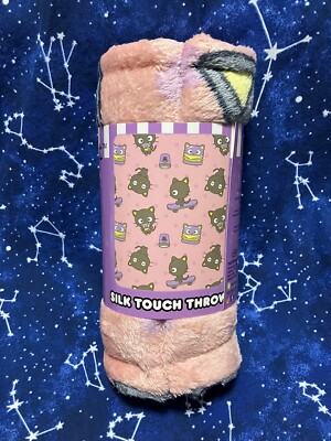 NEW 40  x 50  Sanrio Hello Kitty CHOCOCAT CHOCO TIME Silk Touch Throw Blanket