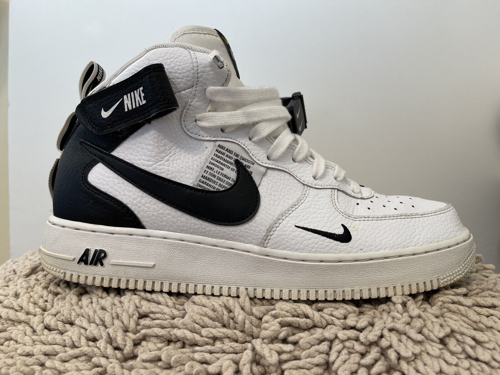 New Nike Air Force 1 Mid 07 LV8 White Black (Size 10) Ready To Ship!