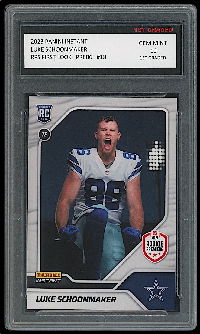 Luke Schoonmaker Panini Instant NFL Rps First Look #18 Base