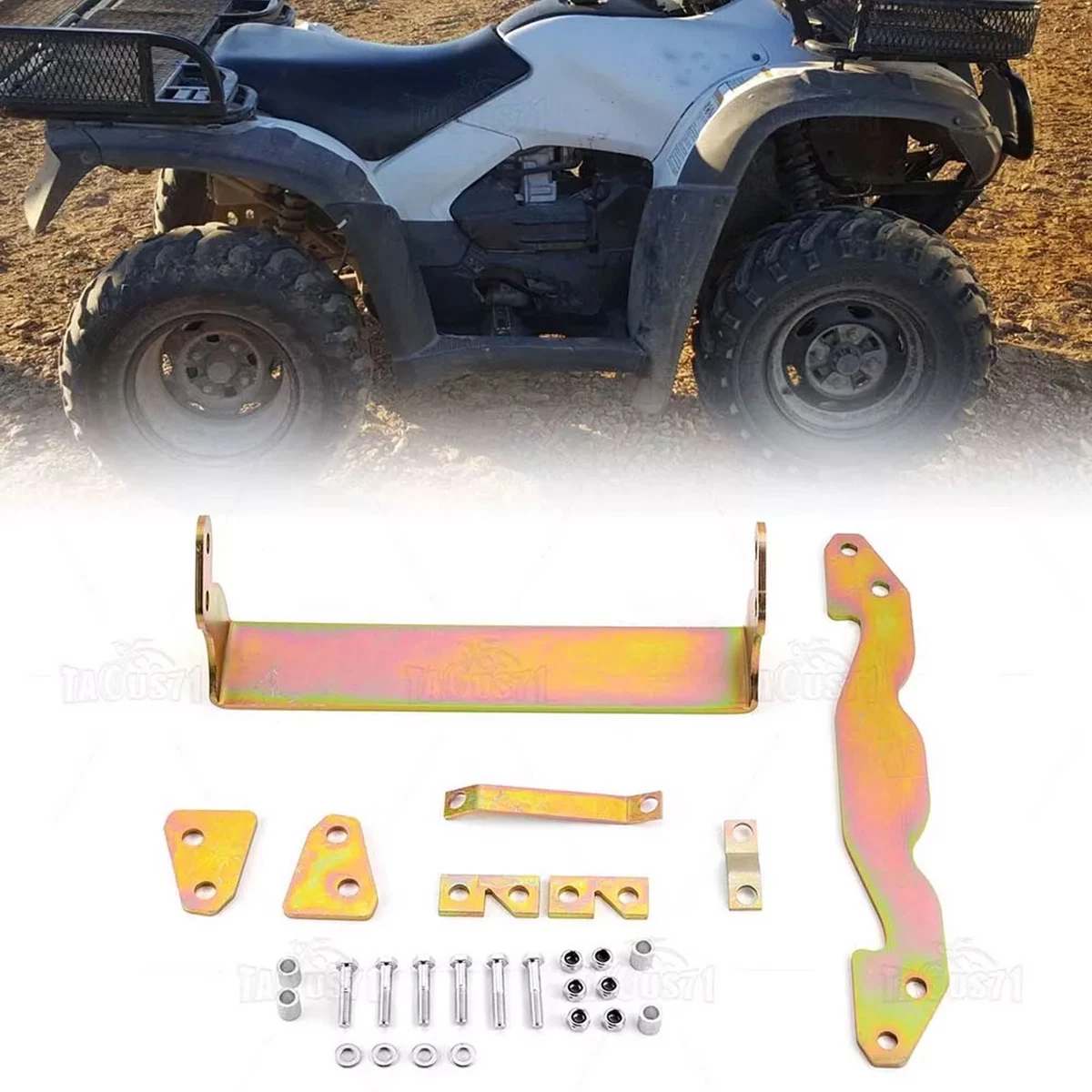 2 Full Lift Kit Bracket For Honda Foreman 500 TRX500 Rancher 420 Trx420 2014 2024 Sra Only Steel Powder Coated Suspension Lift