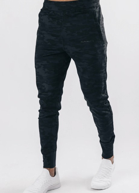 alphalete black camo joggers