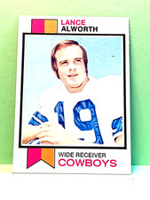 Lance Alworth 1973 Topps football card B