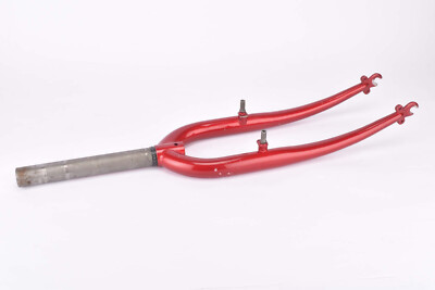 26'' Red MTB Steel Fork with Eyelets for Fenders and Rack
