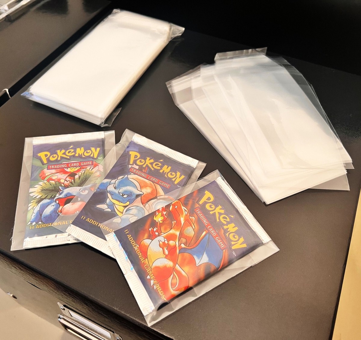 100 Pokemon Booster Card Pack Protector Sleeves / Bags