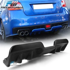 Fits 15-21 Subaru WRX STI PP Matte Black Rear Bumper Lip Diffuser