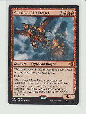 Capricious Hellraiser Mythic Magic MtG Card ONE 125 | eBay Capricious Hellraiser Mythic Magic MtG Card ONE 125 | eBay