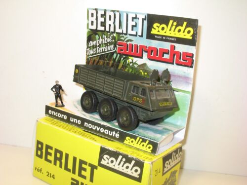 Solido, Berliet Auroch Ops (Alvis) Military Dark, Frame Bolted +1 Various - Picture 2 of 5