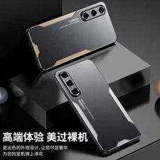 For Samsung Galaxy A16, Luxury Metal Aluminum Armor Back Soft Bumper Cover Case