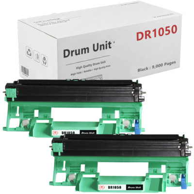 2 Trommeleinheit kompatibel mit Brother DR1050 Drucker DCP 1510 HL1110 MFC1810