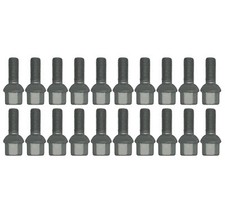20 x Radschrauben Kugelbund M12 x 1,5 28mm R12 SW17 geomet Mercedes SL SLK Vaneo