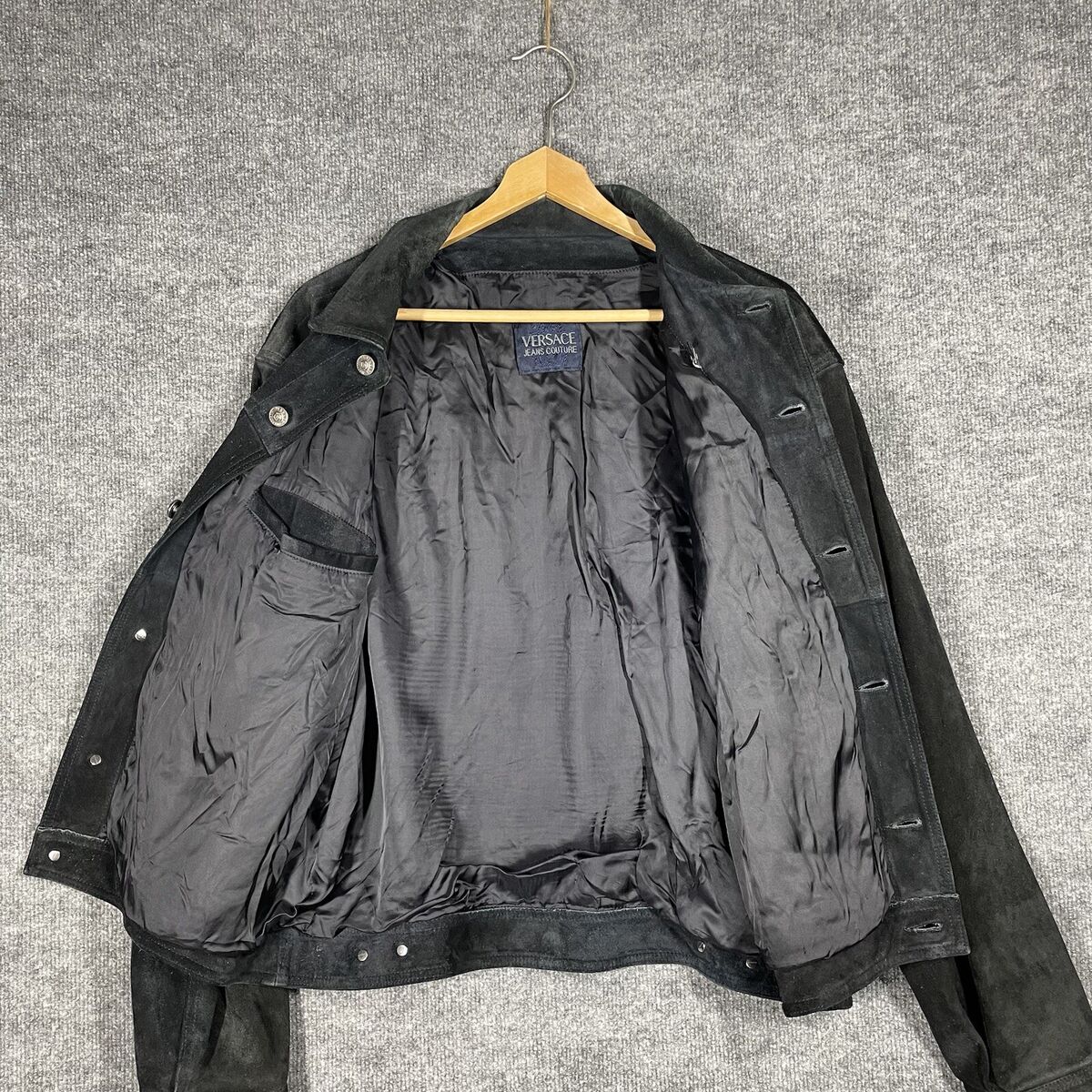 VINTAGE Versace Jeans Couture Suede Leather Jacket Men Size VINTAGE Versace Jeans Couture Suede Leather Jacket Men Size