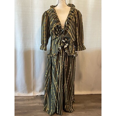 L'atiste by Amy Women's Olive Green Chain Link Print Maxi Dress Sz 1X NWT | eBay L'atiste by Amy Women's Olive Green Chain Link Print Maxi Dress Sz 1X NWT | eBay