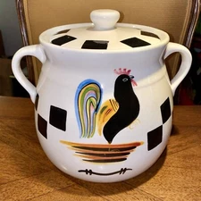 Vtg Laurie Gates Los Angeles Pottery 8” Rooster Farmhouse Teapot