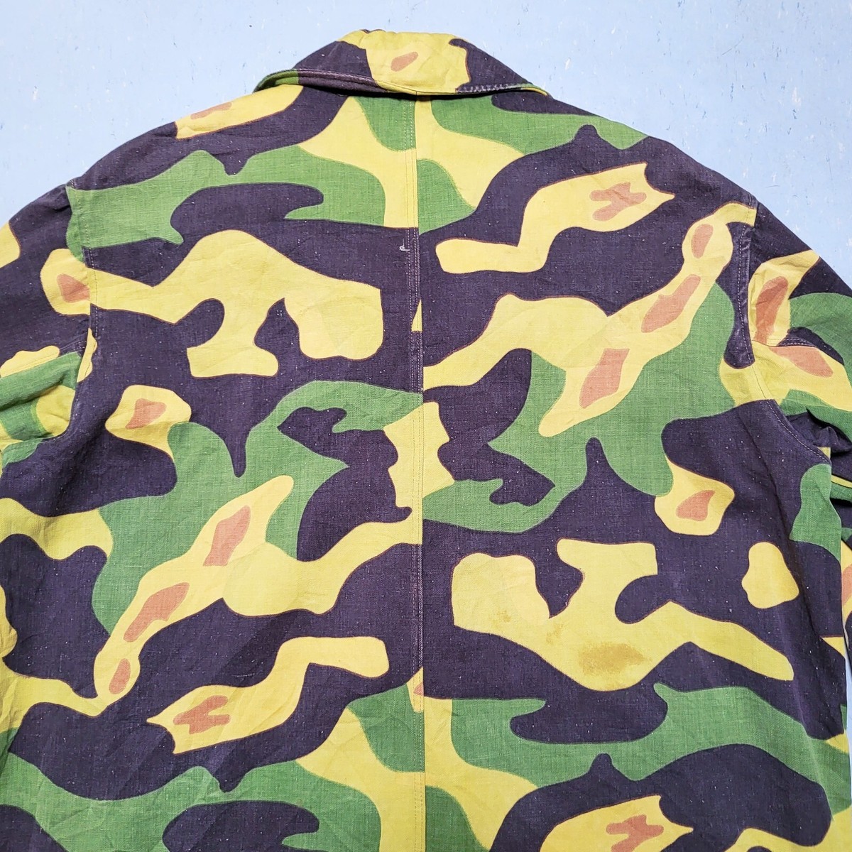 Vtg 60s Czech Camo Paratrooper Airborne Smock Jacket Mlok