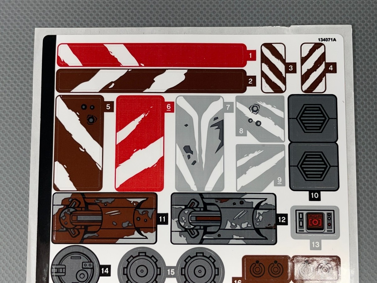 Sticker Sheet for LEGO Set 75254 Star Wars AT-ST Raider Decals | eBay