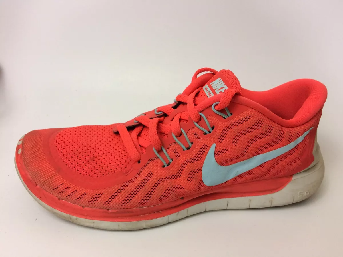 NIKE FREE 5.0 Womens 6.5 Med Running Shoes Neon Orange 724383-601 Sneakers | eBay