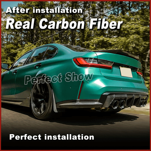 Carbon Heck Stoßstangen Splitter Flaps Seite Canards Passt für BMW G80 M3 21-24 - Picture 5 of 13