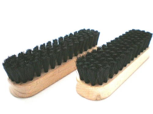2 Polierbürsten Glanzbürsten Schuhbürsten Schmutzbürsten ca. 16 x 4 cm